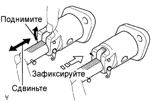 Приподняв храповик цепи привода ГРМ 1AZ-FE пальцем, убедитесь, что плунжер перемещается плавно.   