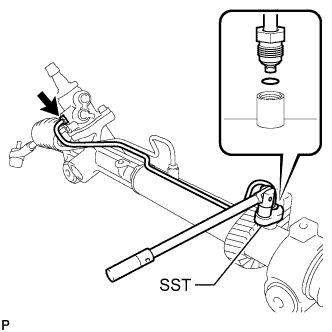 Camry. Acv40 Gsv40.Power Steering.Power Steering System.Power Steering Link  Disassembly