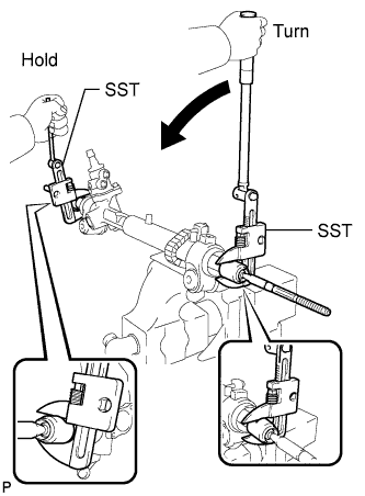 Camry. Acv40 Gsv40.Power Steering.Power Steering System.Power Steering Link  Disassembly