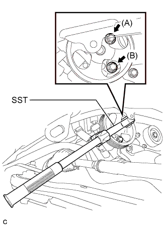 Camry. Acv40 Gsv40.Power Steering.Power Steering System.Vane Pump (For 2Gr-Fe)  Removal