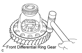 Camry. Acv40 Gsv40.U250E Automatic Transaxle.Automatic Transaxle System.Differential Case  Disassembly