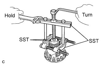 Camry. Acv40 Gsv40.U250E Automatic Transaxle.Automatic Transaxle System.Differential Case  Disassembly