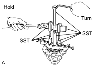 Camry. Acv40 Gsv40.U250E Automatic Transaxle.Automatic Transaxle System.Differential Case  Disassembly