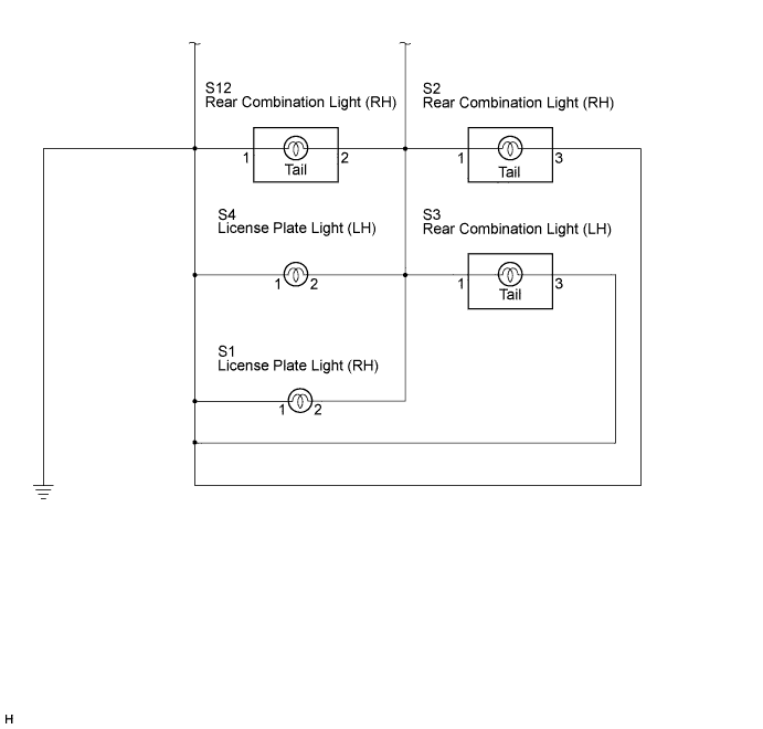 Camry. Acv40 Gsv40.Lighting.Lighting System.Lighting System  Taillight Relay Circuit