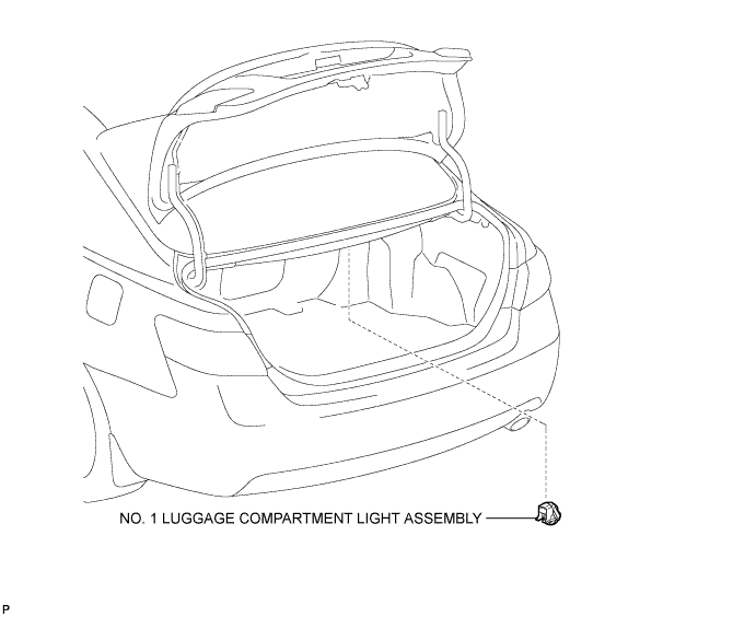 Camry. Acv40 Gsv40.Lighting.Lighting System.Luggage Compartment Room Light  Components