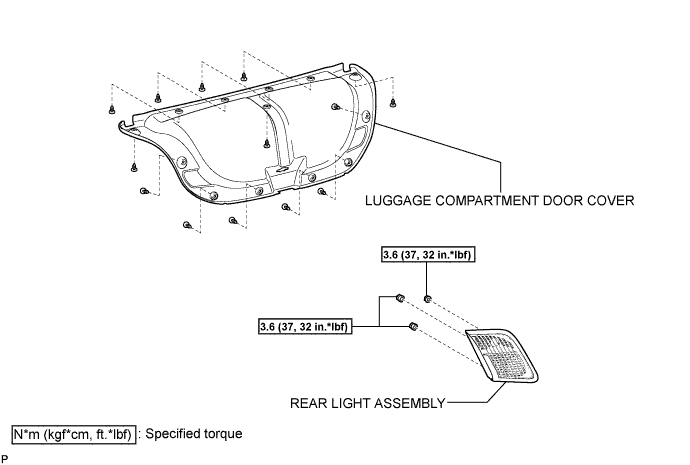 Camry. Acv40 Gsv40.Lighting.Lighting System.Rear Combination Light Assembly  Components