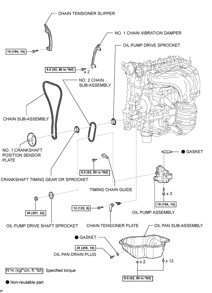 Corolla. Zre142 Aze141.2Az-Fe Lubrication.Lubrication System.Oil Pump  Components