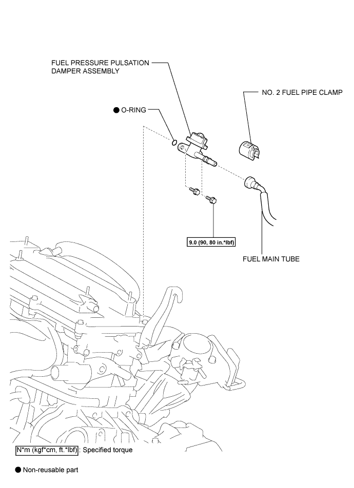 Corolla. Zre142 Aze141.2Az-Fe Fuel.Fuel System.Fuel Pressure Pulsation Damper  Components