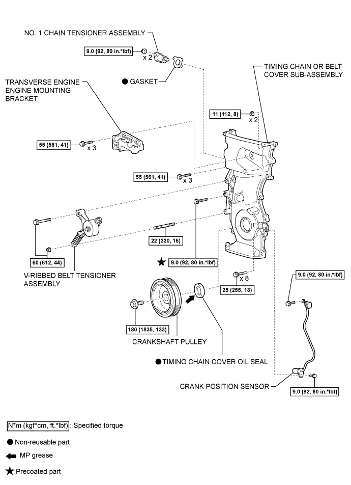 Corolla. Zre142 Aze141.2Az-Fe Lubrication.Lubrication System.Oil Pump  Components