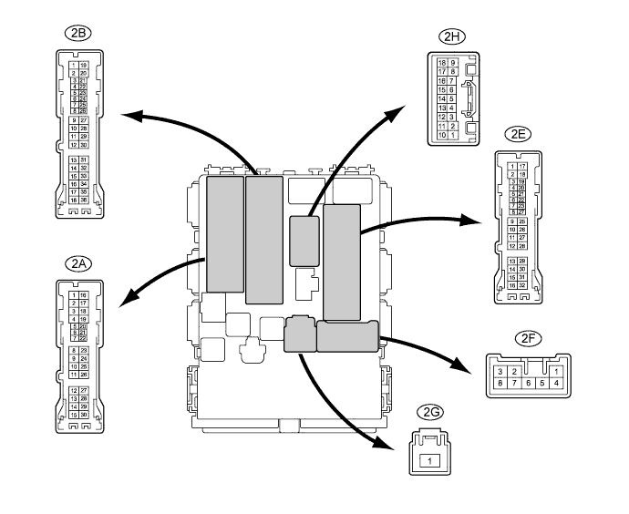 Corolla. Zre142 Aze141.Door Lock.Power Door Lock Control System.Power Door Lock Control System  Terminals Of Ecu