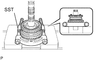Corolla. Zre142 Aze141.C59 Manual Transmission Transaxle.Manual Transaxle System.Output Shaft  Disassembly