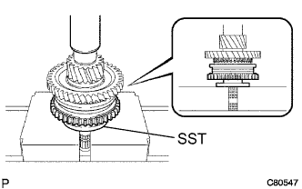Corolla. Zre142 Aze141.C59 Manual Transmission Transaxle.Manual Transaxle System.Output Shaft  Reassembly