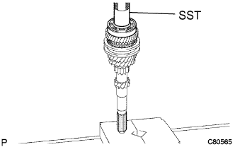 Corolla. Zre142 Aze141.C59 Manual Transmission Transaxle.Manual Transaxle System.Input Shaft  Reassembly