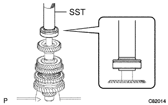 Corolla. Zre142 Aze141.C59 Manual Transmission Transaxle.Manual Transaxle System.Output Shaft  Reassembly