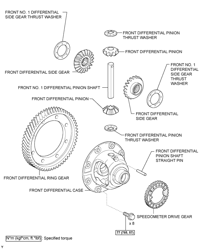 Corolla. Zre142 Aze141.C59 Manual Transmission Transaxle.Manual Transaxle System.Differential Case  Components