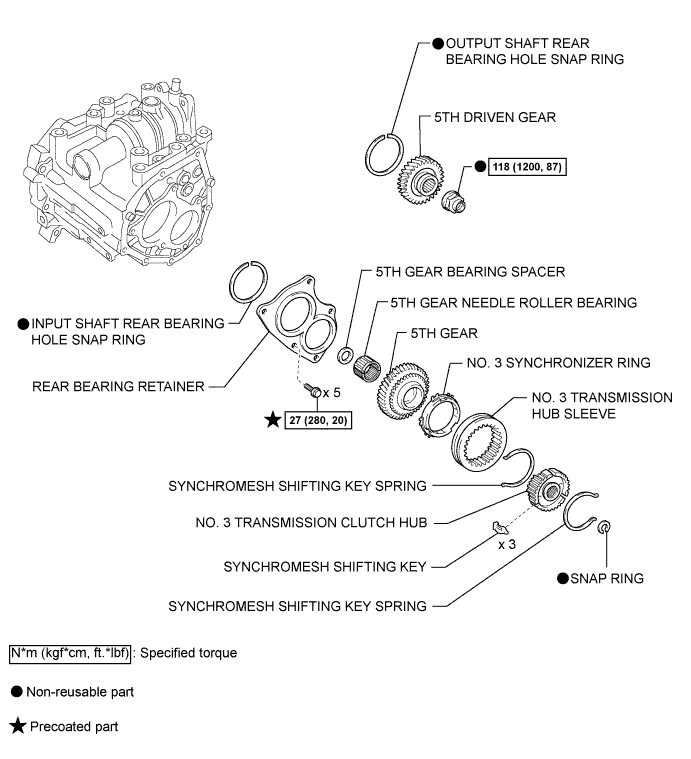 Corolla. Zre142 Aze141.C59 Manual Transmission Transaxle.Manual Transaxle System.Manual Transaxle Unit  Components