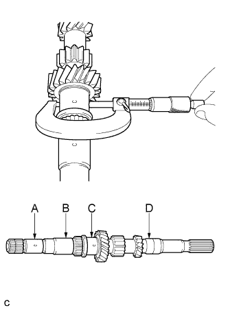 Corolla. Zre142 Aze141.C59 Manual Transmission Transaxle.Manual Transaxle System.Input Shaft  Inspection