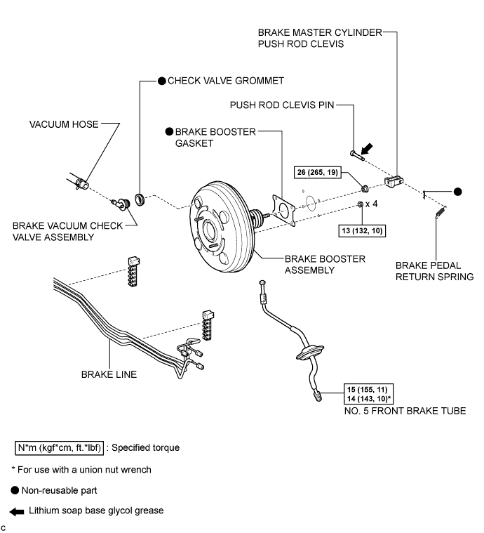 Corolla. Zre142 Aze141.Brake System (Other).Brake System.Brake Booster  Components