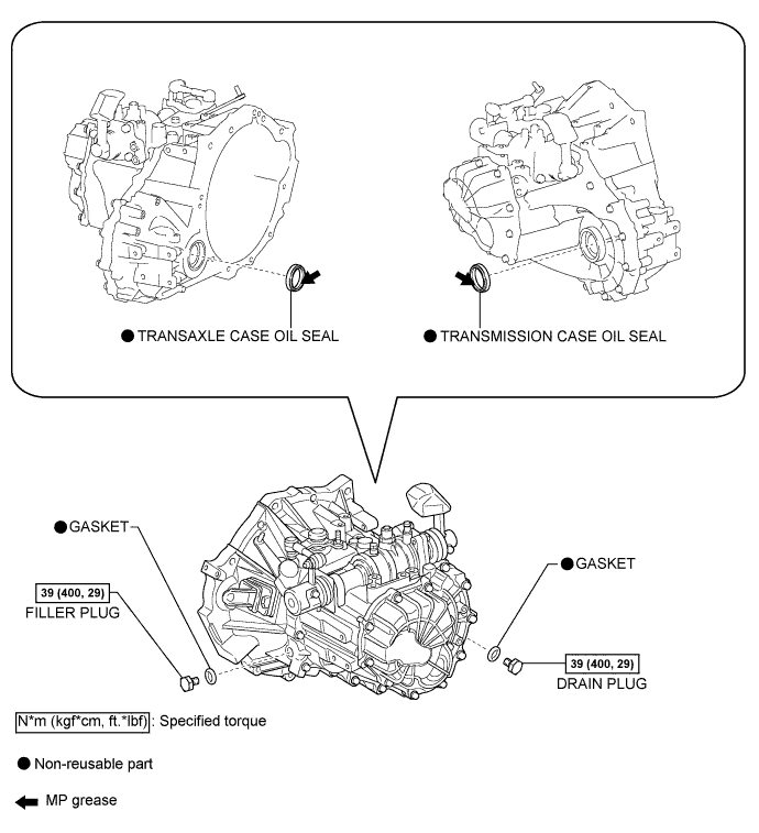 Corolla. Zre142 Aze141.C59 Manual Transmission Transaxle.Manual Transaxle System.Differential Oil Seal  Components