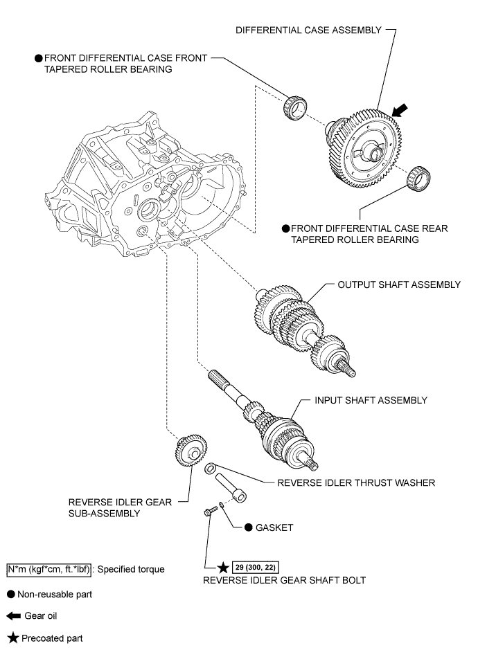Corolla. Zre142 Aze141.C59 Manual Transmission Transaxle.Manual Transaxle System.Manual Transaxle Unit  Components