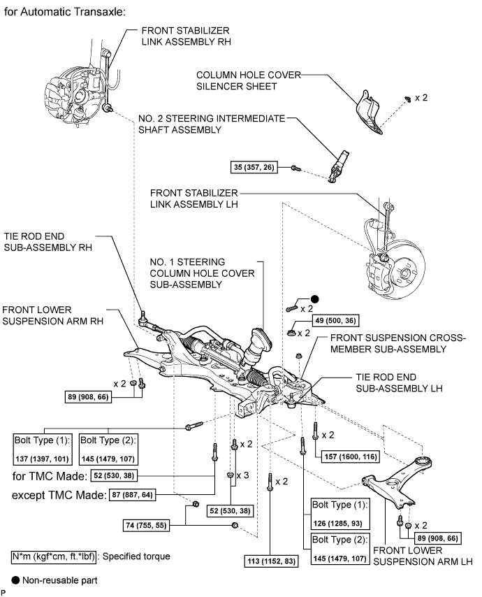 Corolla. Zre142 Aze141.Front Suspension.Front Suspension System.Front Lower Suspension Arm  Components