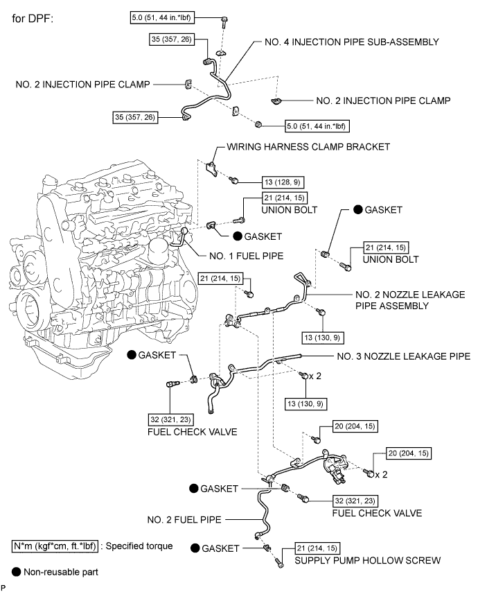 Hilux. Tgn26, 36 Kun25, 26, 35, 36 Ggn25.1Kd-Ftv Lubrication.Lubrication System.Oil Pump (W/ Glow Plug Controller) Components