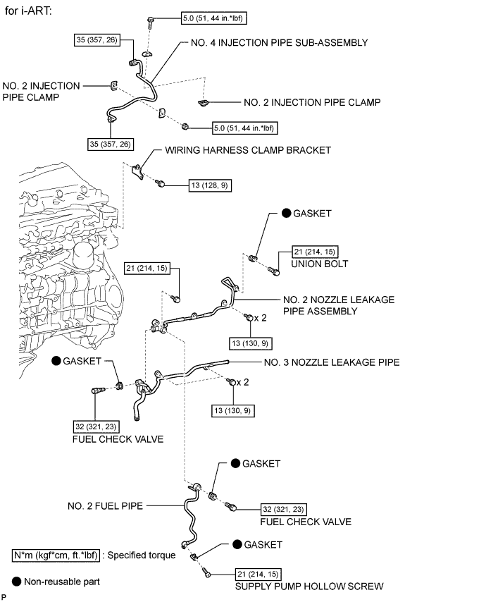 Hilux. Tgn26, 36 Kun25, 26, 35, 36 Ggn25.1Kd-Ftv Intake Exhaust.Intake System (W/O Glow Plug Controller).Intake Manifold (W/ Glow Plug Controller) Components