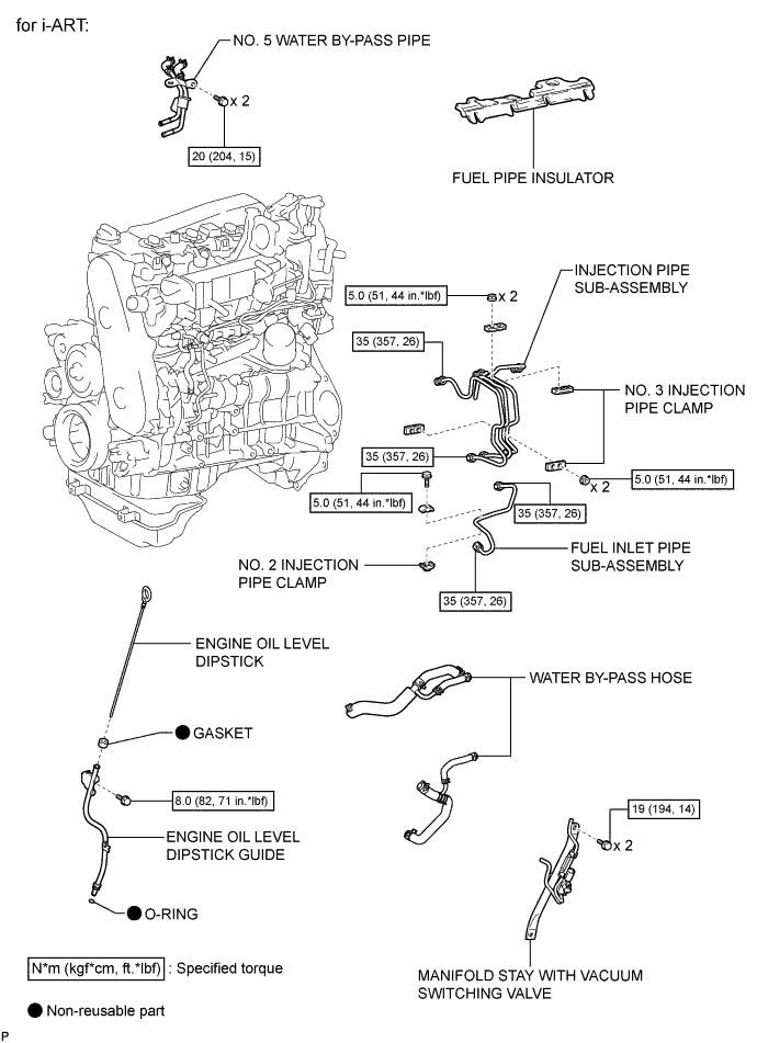 Hilux. Tgn26, 36 Kun25, 26, 35, 36 Ggn25.1Kd-Ftv Lubrication.Lubrication System.Oil Pump (W/ Glow Plug Controller) Components