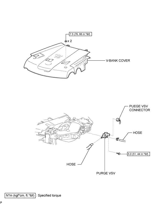 Hilux. Tgn26, 36 Kun25, 26, 35, 36 Ggn25.1Gr-Fe Emission Control.Emission Control System.Purge Valve  Components