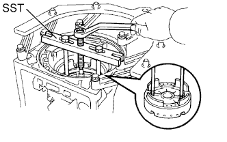 Hilux. Tgn26, 36 Kun25, 26, 35, 36 Ggn25.A340F Automatic Transmission Transaxle.Automatic Transmission System.Automatic Transmission Unit  Disassembly