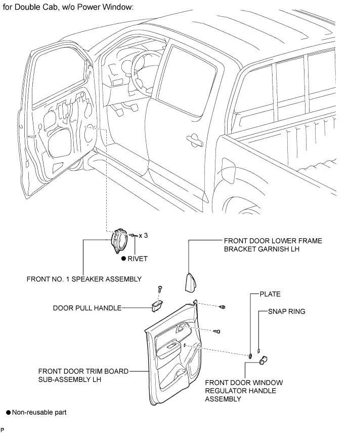 Hilux. Tgn26, 36 Kun25, 26, 35, 36 Ggn25.Audio Video.Audio And Visual System (For Radio Receiver Type).Front Door Speaker  Components