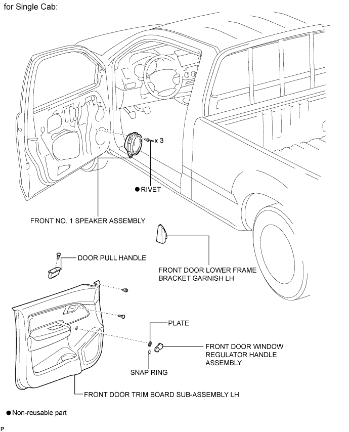 Hilux. Tgn26, 36 Kun25, 26, 35, 36 Ggn25.Audio Video.Audio And Visual System (For Radio Receiver Type).Front Door Speaker  Components