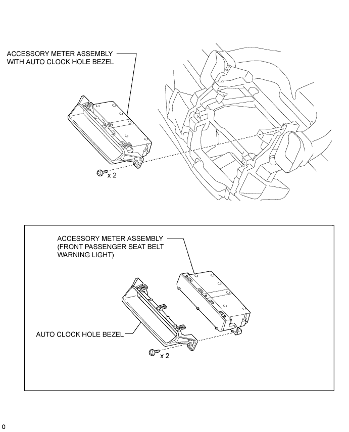 Hilux. Tgn26, 36 Kun25, 26, 35, 36 Ggn25.Seat Belt.Seat Belt Warning System.Front Passenger Seat Belt Warning Light (W/ Multi-Display) Components