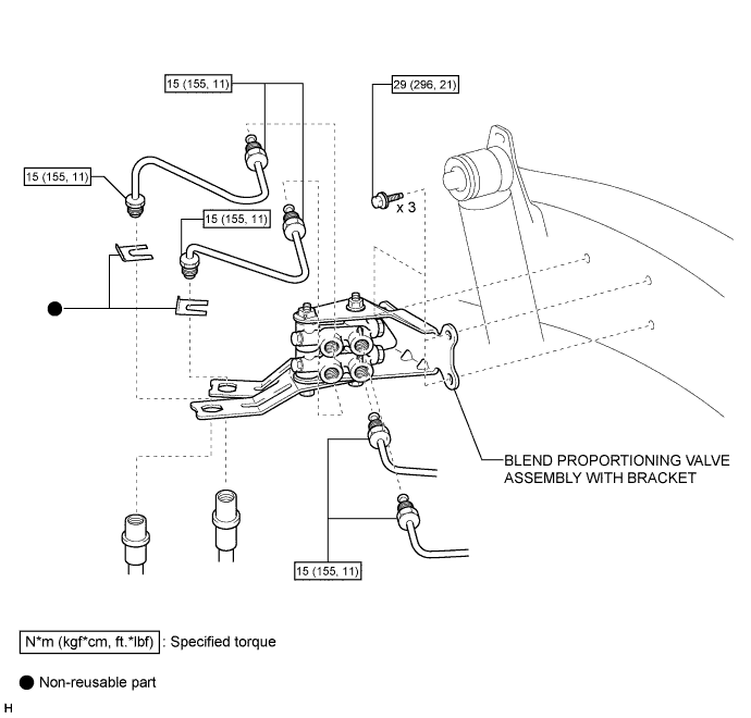 Hilux. Tgn26, 36 Kun25, 26, 35, 36 Ggn25.Brake System (Other).Brake System.Load Sensing Proportioning Valve (W/ Vsc)  Components