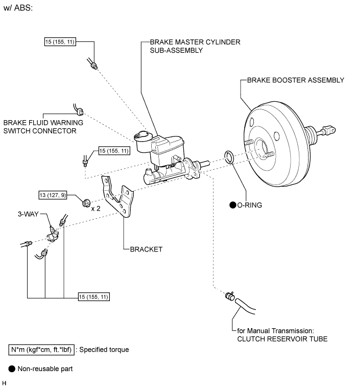 Hilux. Tgn26, 36 Kun25, 26, 35, 36 Ggn25.Brake System (Other).Brake System.Brake Master Cylinder (For Tdv Made)  Components