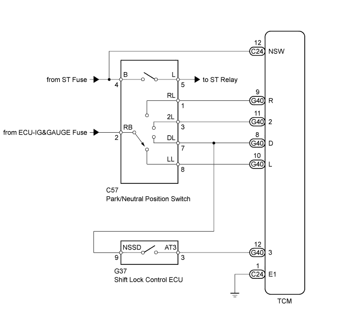 Hilux. Tgn26, 36 Kun25, 26, 35, 36 Ggn25.A340F Automatic Transmission Transaxle.Automatic Transmission System.
Dtc
P0705 Transmission Range Sensor Circuit Malfunction (Prndl Input)