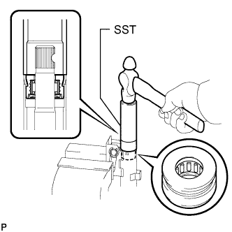 Hilux. Tgn26, 36 Kun25, 26, 35, 36 Ggn25.Steering Column.Steering System.Steering Column Assembly  Reassembly