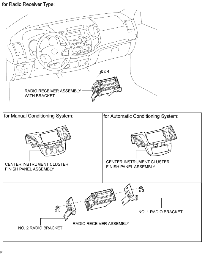 Hilux. Tgn26, 36 Kun25, 26, 35, 36 Ggn25.Audio Video.Audio And Visual System (For Radio Receiver Type).Radio Receiver  Components