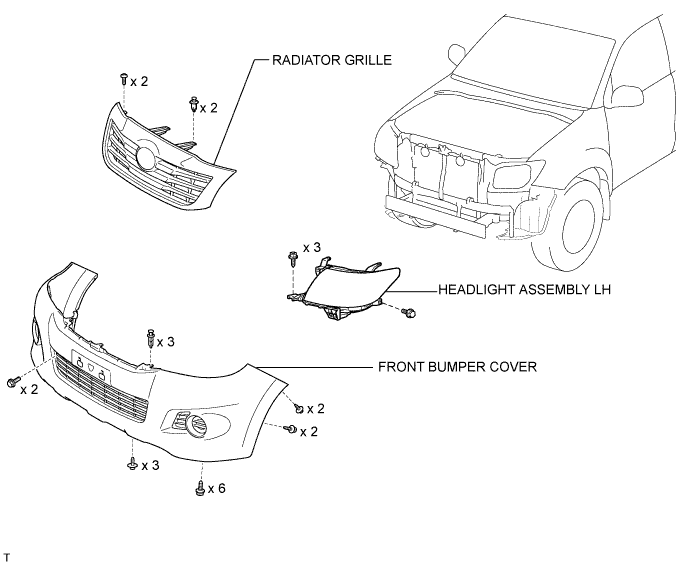 Hilux. Tgn26, 36 Kun25, 26, 35, 36 Ggn25.Lighting (Ext).Lighting System.Headlight Assembly  Components