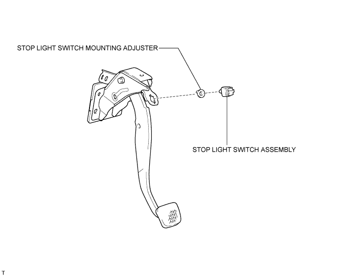 Hilux. Tgn26, 36 Kun25, 26, 35, 36 Ggn25.Lighting (Ext).Lighting System.Stop Light Switch  Components