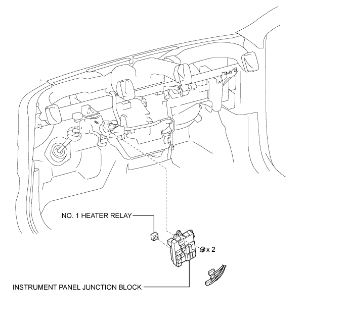 Hilux. Tgn26, 36 Kun25, 26, 35, 36 Ggn25.Heating Air Conditioning.Air Conditioning System (For Automatic Air Conditioning System).Relay (For Heater)  Components
