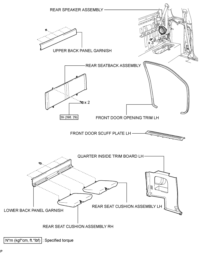 Hilux. Tgn26, 36 Kun25, 26, 35, 36 Ggn25.Audio Video.Audio And Visual System (For Radio Receiver Type).Quarter Trim Speaker  Components