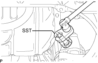 Lexus Gs430, Gs300. Uzs190 Grs190.3Uz-Fe Emission Control.Emission Control System.Heated Oxygen Sensor (For Sensor 1)  Removal