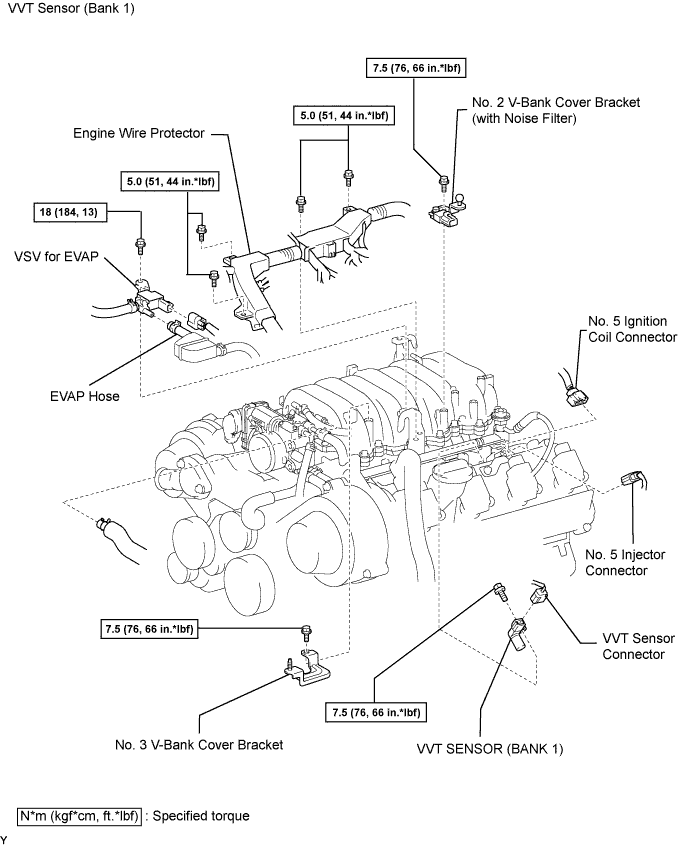 Lexus Gs430, Gs300. Uzs190 Grs190.3Uz-Fe Ignition.Ignition System.Vvt Sensor  Components
