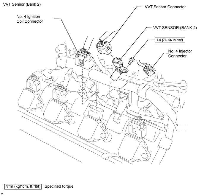 Lexus Gs430, Gs300. Uzs190 Grs190.3Uz-Fe Ignition.Ignition System.Vvt Sensor  Components