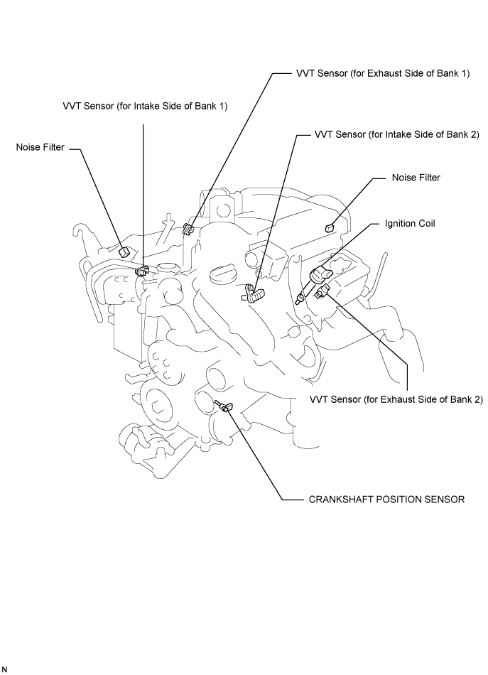 Lexus Gs430, Gs300. Uzs190 Grs190.3Gr-Fe Ignition.Ignition System.Ignition System  Parts Location