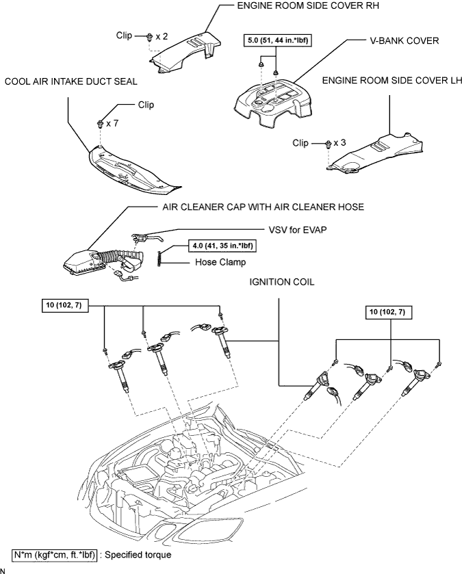 Lexus Gs430, Gs300. Uzs190 Grs190.3Gr-Fe Ignition.Ignition System.Ignition Coil  Components