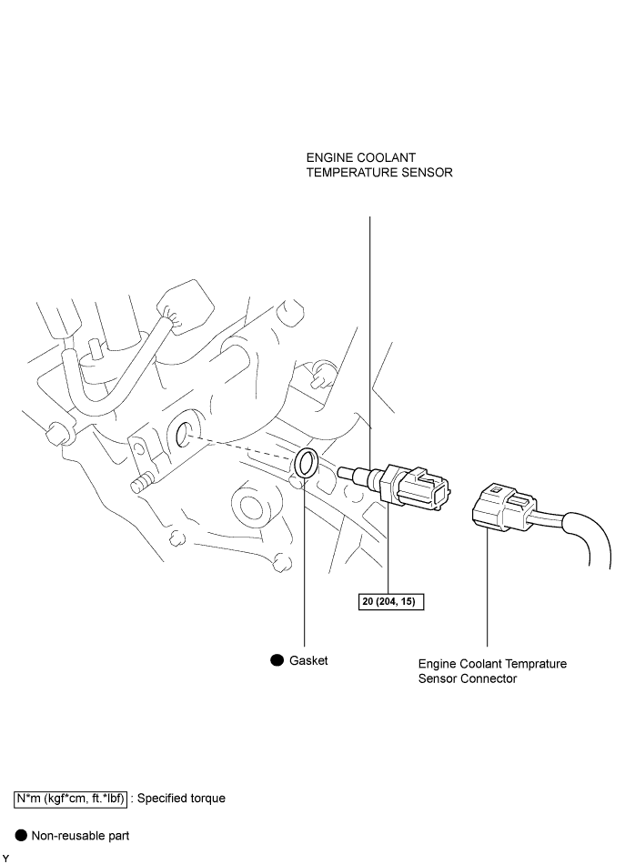 Lexus Gs430, Gs300. Uzs190 Grs190.3Gr-Fse Engine Control System.Sfi System.Engine Coolant Temperature Sensor  Components