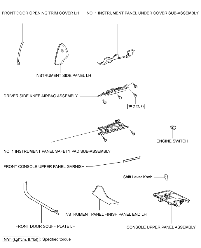 Lexus Gs430, Gs300. Uzs190 Grs190.3Gr-Fe Starting.Starting System.Engine Switch  Components