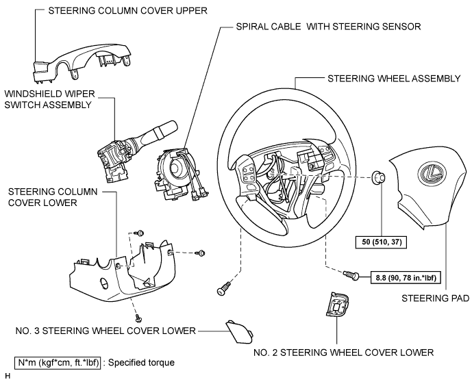 Lexus Gs430, Gs300. Uzs190 Grs190.Wiper And Washer.Wiper And Washer System.Wiper Switch  Components